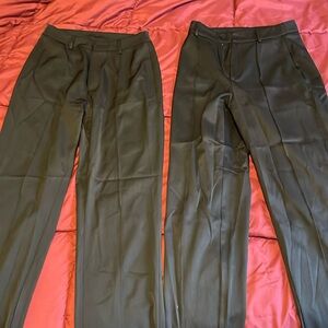 Two pairs black dress pants